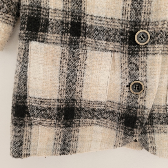 Anthropologie Third Piece Plaid Wool Blazer - Picture 3 of 12